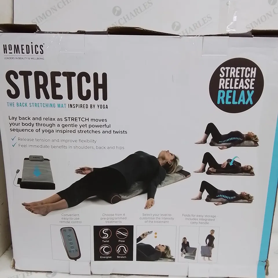 HOMEDICS STRETCH THE BACK STRETCHING MAT INSPIRED BY YOGA 