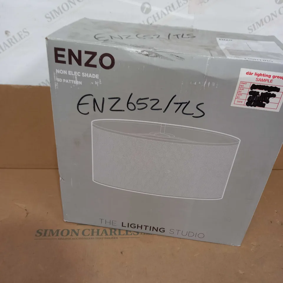 THE LIGHTING STUDIO ENZO NON ELEC SHADE 3D PATTERN