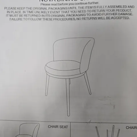 NOVA DINING CHAIR FRAME