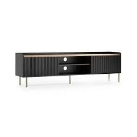BOXED GEORGI EXTRA WIDE TV UNIT - BLACK
