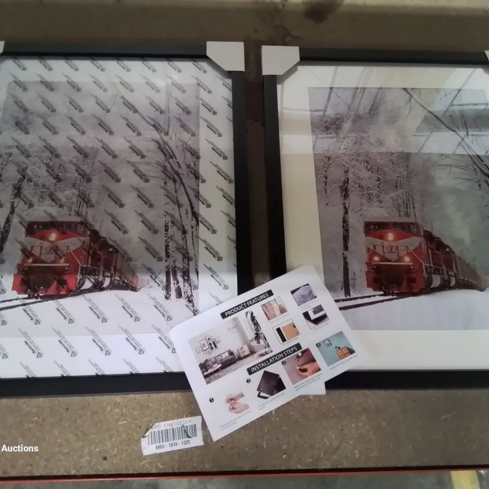 BOXED PACK OF TWO 20×16 PHOTO FRAMES IN WHITE
