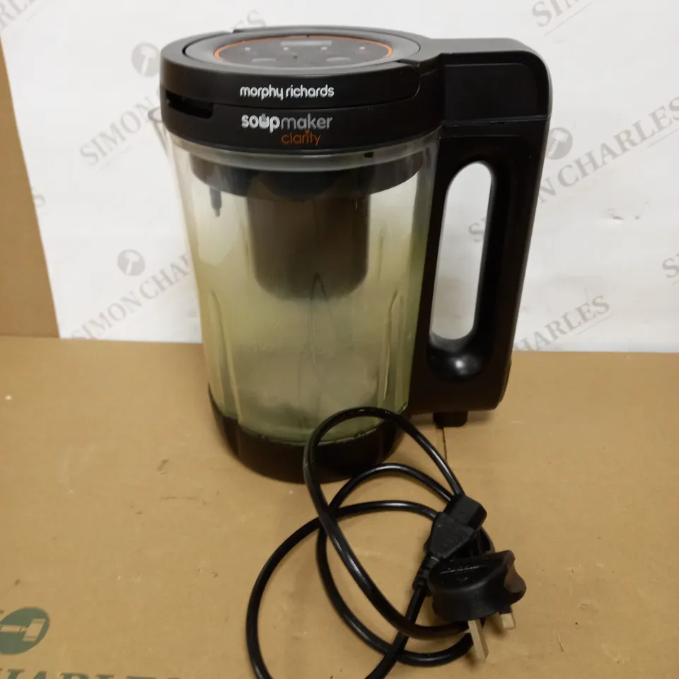 MORPHY RICHARDS CLARITY SOUP MAKER
