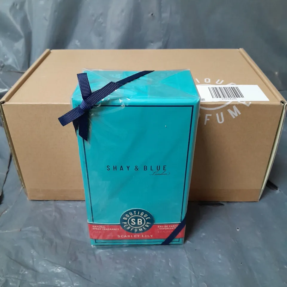 BOXED AND SEALED SHAY & BLUE SCARLETT LILY EAU DE PARFUM 100ML