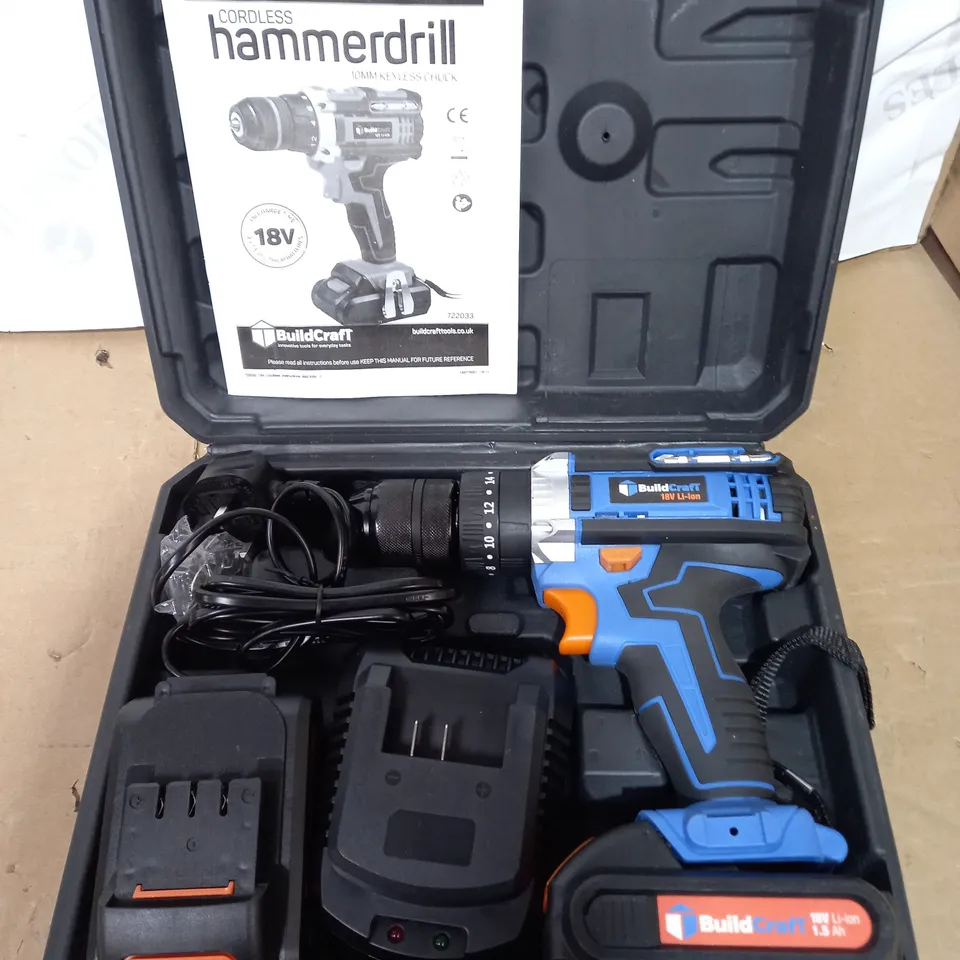 BUILDCRAFT CORDLESS HAMMER DRILL