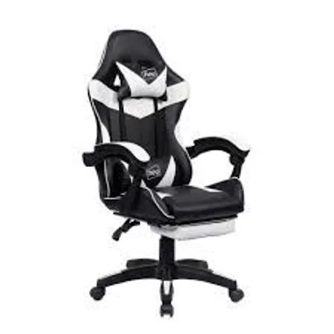 BOXED SIT BETTER WORK HARDER GAMING LOUNGER GAMING CHAIR IN WHITE