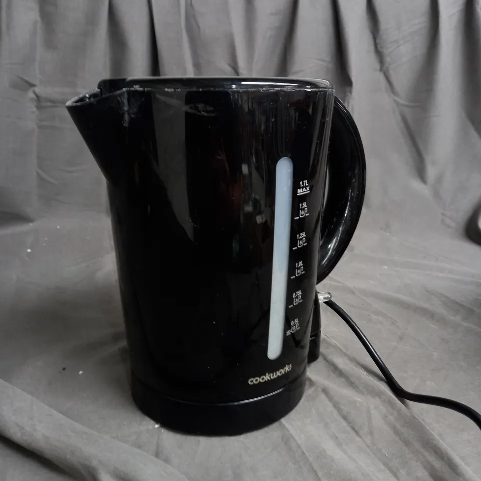 BOXED COOKWORKS BLACK 1.7L KETTLE 