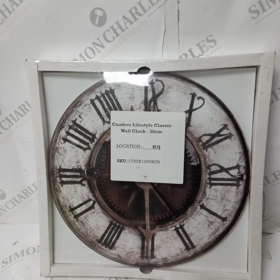 CUADROS LIFESTYLE CLASSIC WALL CLOCK - 30CM
