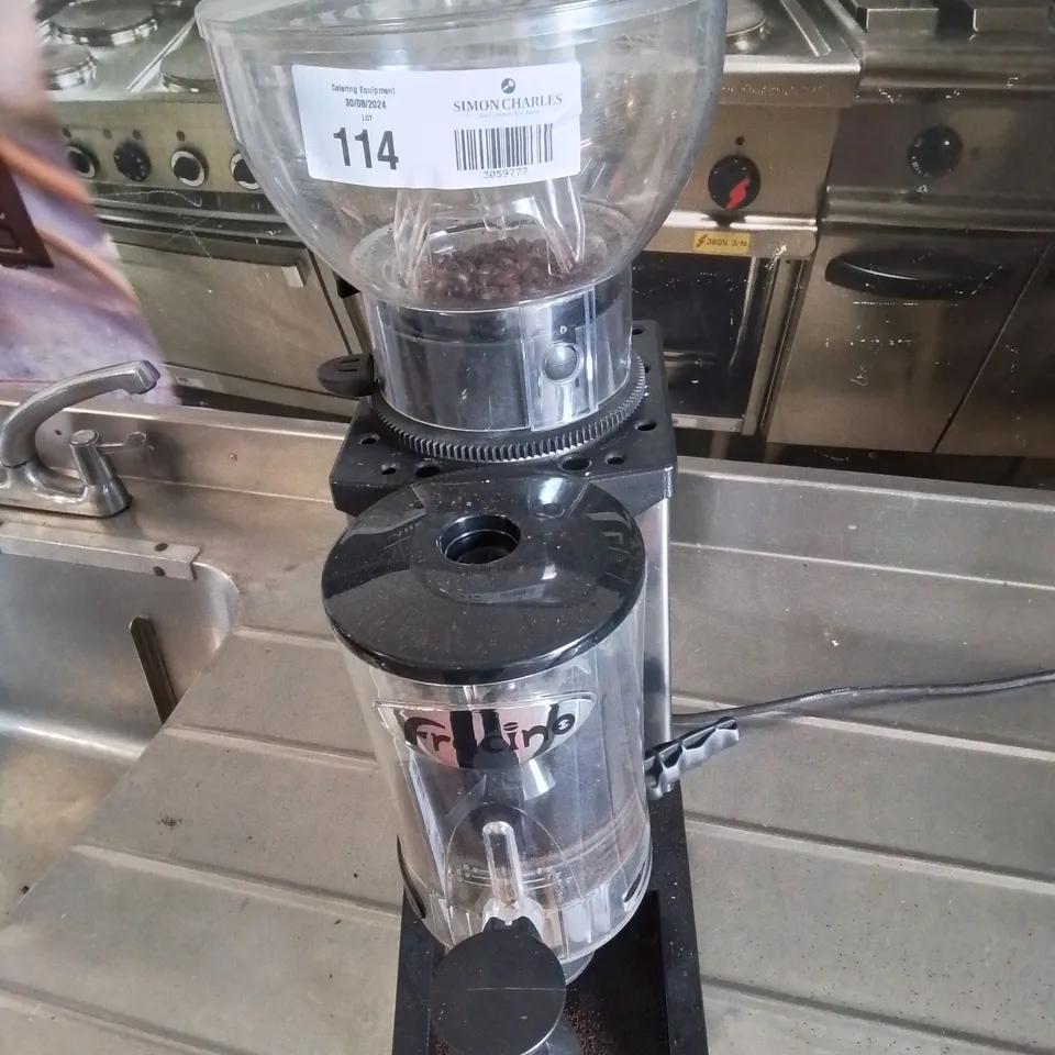 COMMERCIAL HEAVY DUTY FRACINO BRASIL COFFEE GRINDER MODEL 230V 275 WATT 1,300RPM