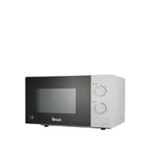 BOXED SWAN 20L 700W MANUAL MICROWAVE IN WHITE - COLLECTION ONLY