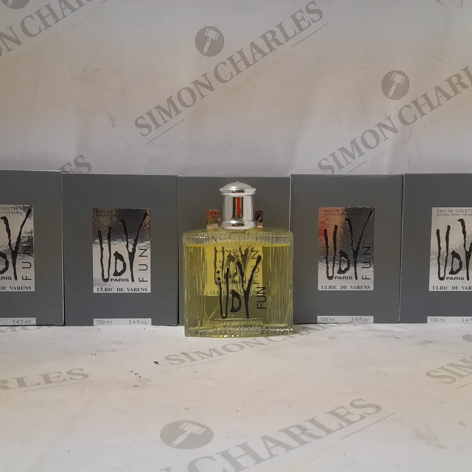 BOX OF 5 ULRIC DE VARENS FUN 100ML EDT SPRAY FOR HIM