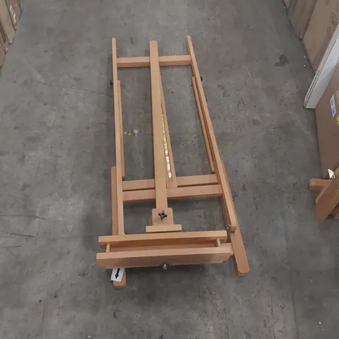 ANGELINNE ROSALIND WHEELER ADJUSTABLE SOLID WOOD H-FRAME EASEL