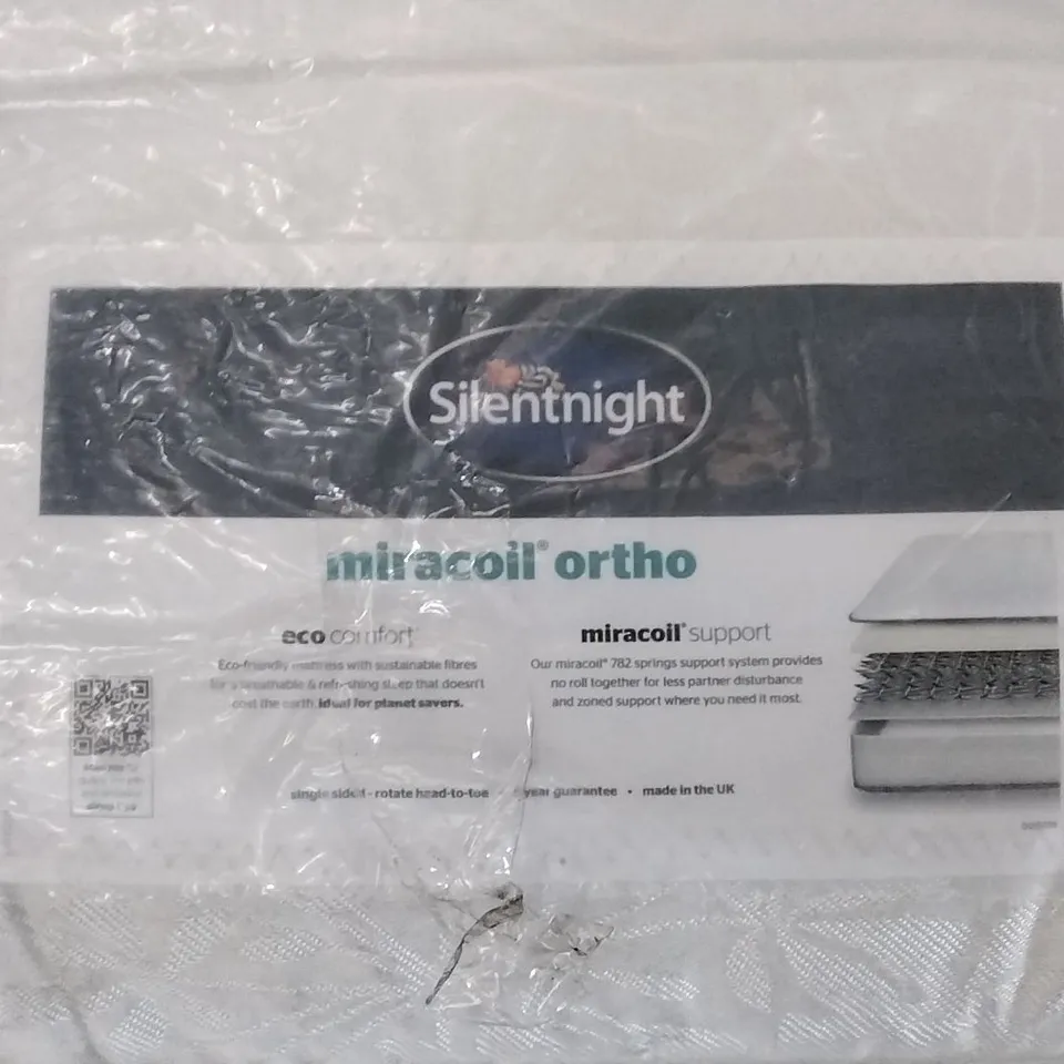 QUALITY BAGGED SILENTNIGHT ECO COMFORT MICROCOIL ORTHO 5FT MATTRESS