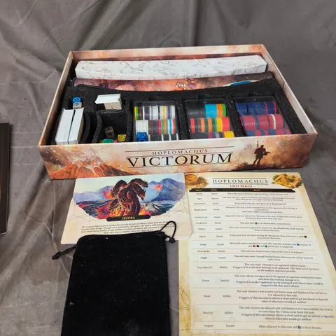 VICTORUM (HOPLOMACHUS) – BOARD GAME BY CHIP THEORY GAMES, BOXED WITH DICE, CHIPS, CARDS AND RULEBOOKS