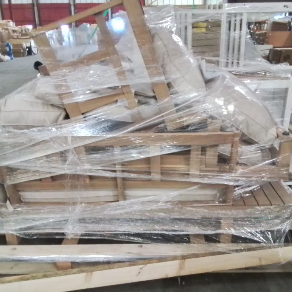 PALLET OF INCOMPLETE FURNITURE SETS