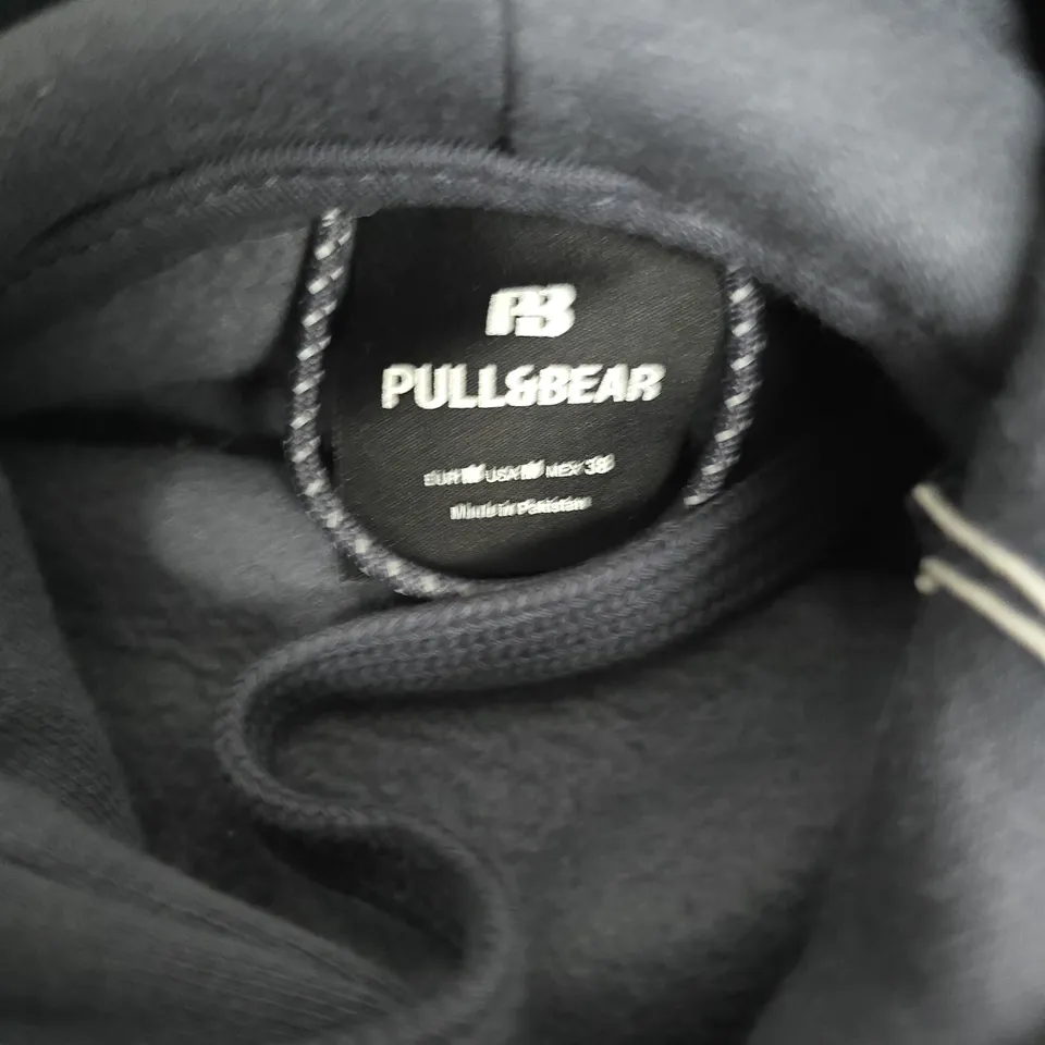 PULL&BEAR HOODIE – NAVY/BLUE, MEIDUM