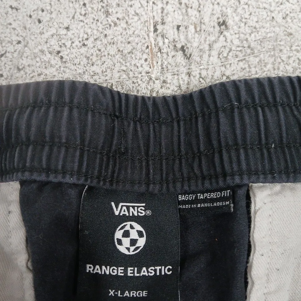 VANS BAGGY TAPERED FIT PANTS – BLACK, UK XL (X-LARGE)