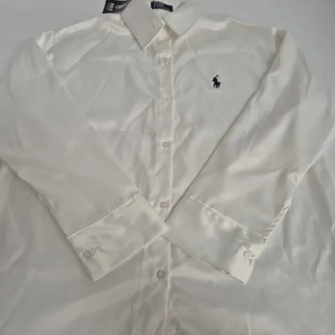 Polo Ralph Lauren White Cotton Button-Down Shirt – SIZE UNSPECIFIED