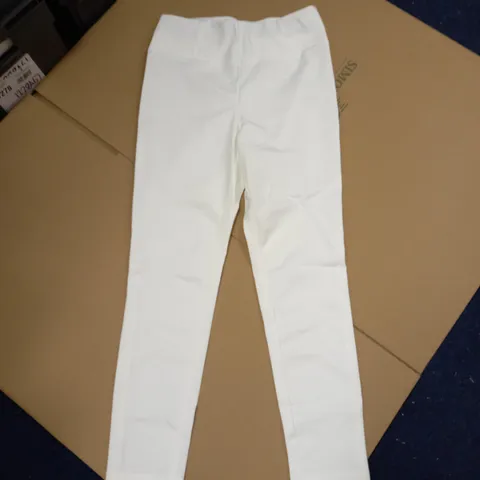 BRAND NEW MR MAX FASHIONS HOLLYWOOD KNIT TROUSERS IN IVORY - SIZE S
