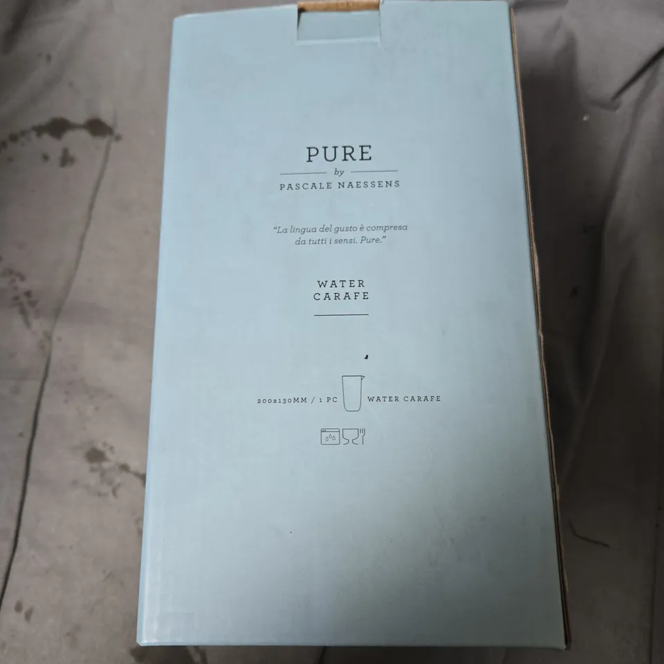 PURE WATER CARAFE BY PASCALE NAESSENS – WITH ORIGINAL PACKAGING