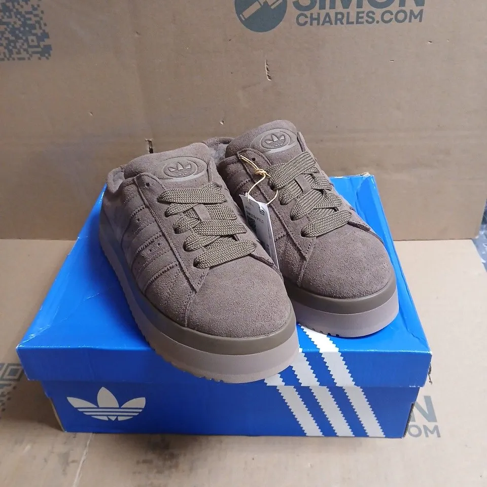 ADIDAS BROWN SUEDE SNEAKERS –  BOXED UK 8