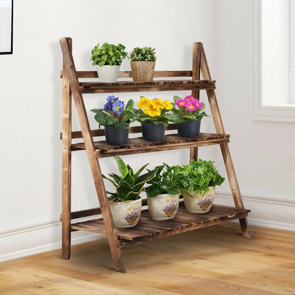 BOXED PLANT STAND SIZE 93CM H X 100CM W X 37CM D (1 BOX)