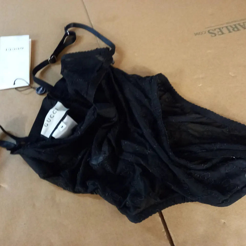 GUCCI BLACK LINGERIE - M