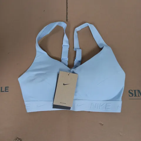 NIKE WOMENS TRAINING SPORTS BRA IN PALE BLUE SIZE S