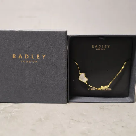 BOXED RADLEY STERLING SILVER HEART BRACELET 