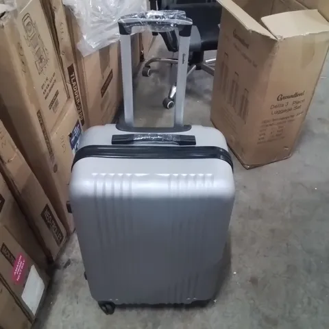 BOXED GROUNDLEVEL GREY HARDSHELL SUITCASE SET