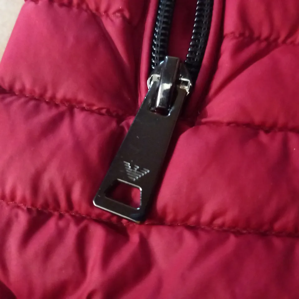 EMPORIO ARMANI INSULATED RED GILET - 48