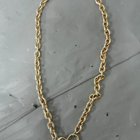 BOSS LADIES DINYA LIGHT YELLOW GOLD IP NECKLACE