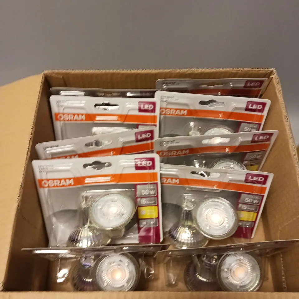20 X SEALED (2 LIGHTS PER PACK) OSRAM GU10 LED STAR SPOTLIGHTS - WARM LIGHT