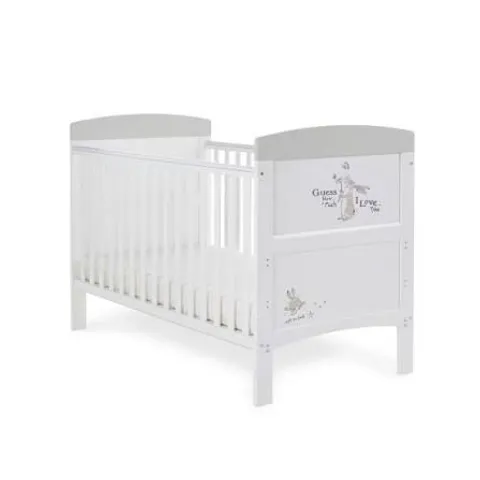 BOXED GRACE INSPIRE COT BED - GUESS SCRIBBLE