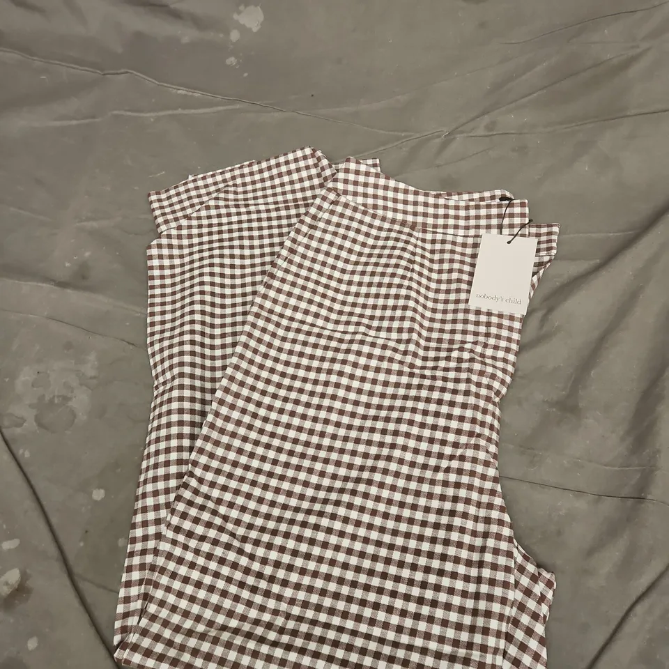 NOBODY'S CHILD GINGHAM TROUSERS – UK 12 (EU 40, USA 8)