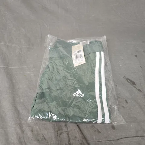 ADIDAS WOMENS 3 STRIPE LEGGINGS IN GREEN SIZE M