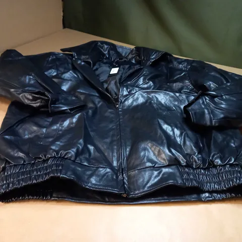 MOTEL BLACK CAVITA PU JACKET - XS