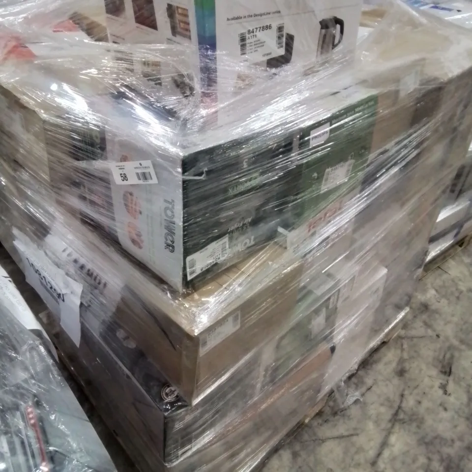 PALLET OF APPROXIMATELY 44 UNPROCESSED RAW RETURN HOUSEHOLD AND ELECTRICAL GOODS TO INCLUDE;