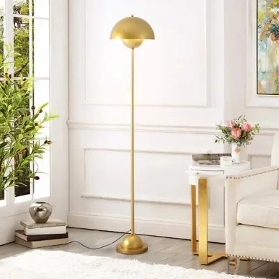 BOXED ELEGANT GOLDEN DECORATIVE FLOOR LAMP (1 BOX)