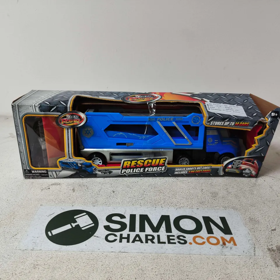RESCUE POLICE FORCE BLUE TOY TRUCK – BOXED
