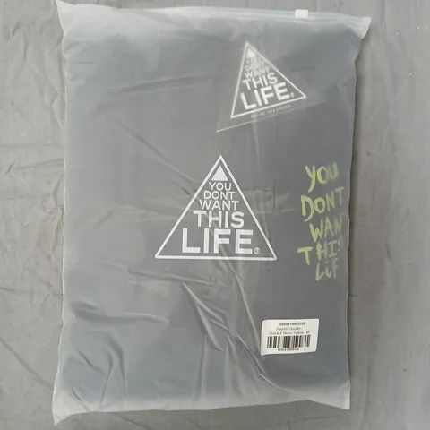 BOX OF APPROXIMATELY 10 YOU DON'T WANT THIS LIFE PAINTER HOODIE IN BLACK/NEON YELLOW SIZE MEDIUM