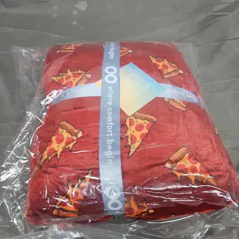 SEALED OODIE OVERSIZED HOODED BLANKET - PIZZA
