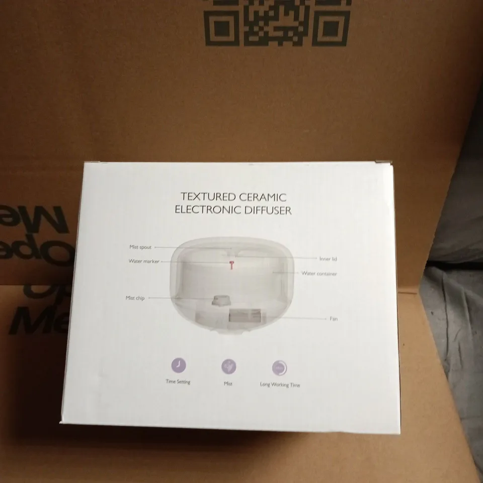 THE WHITE COMPANY TEXTURED CERAMIC ELECTRONIC DIFFUSER – BOXED