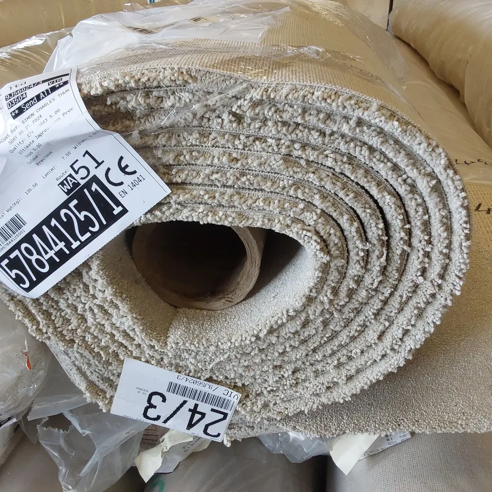 ROLL OF QUALITY ULTIMATE FIRST IMPRESSIONS PRECIOUS CARPET // SIZE: APPROXIMATELY 5 X 7.5m