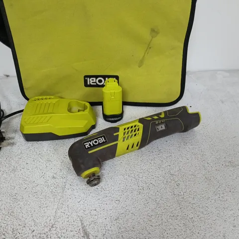 RYOBI CORDLESS MULTI-TOOL WITH BATTERY & CHARGER - RMT1201