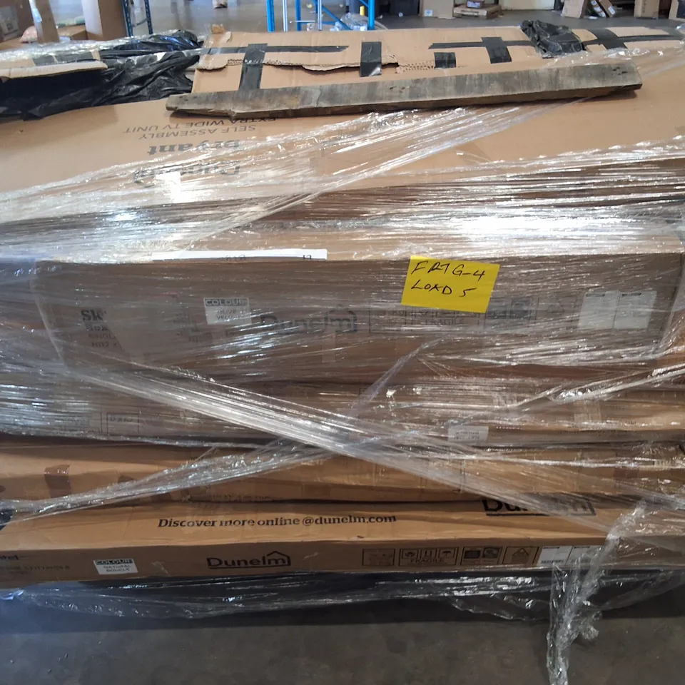 PALLET OF ASSORTED FLAT PACK FURNITURE PARTS 