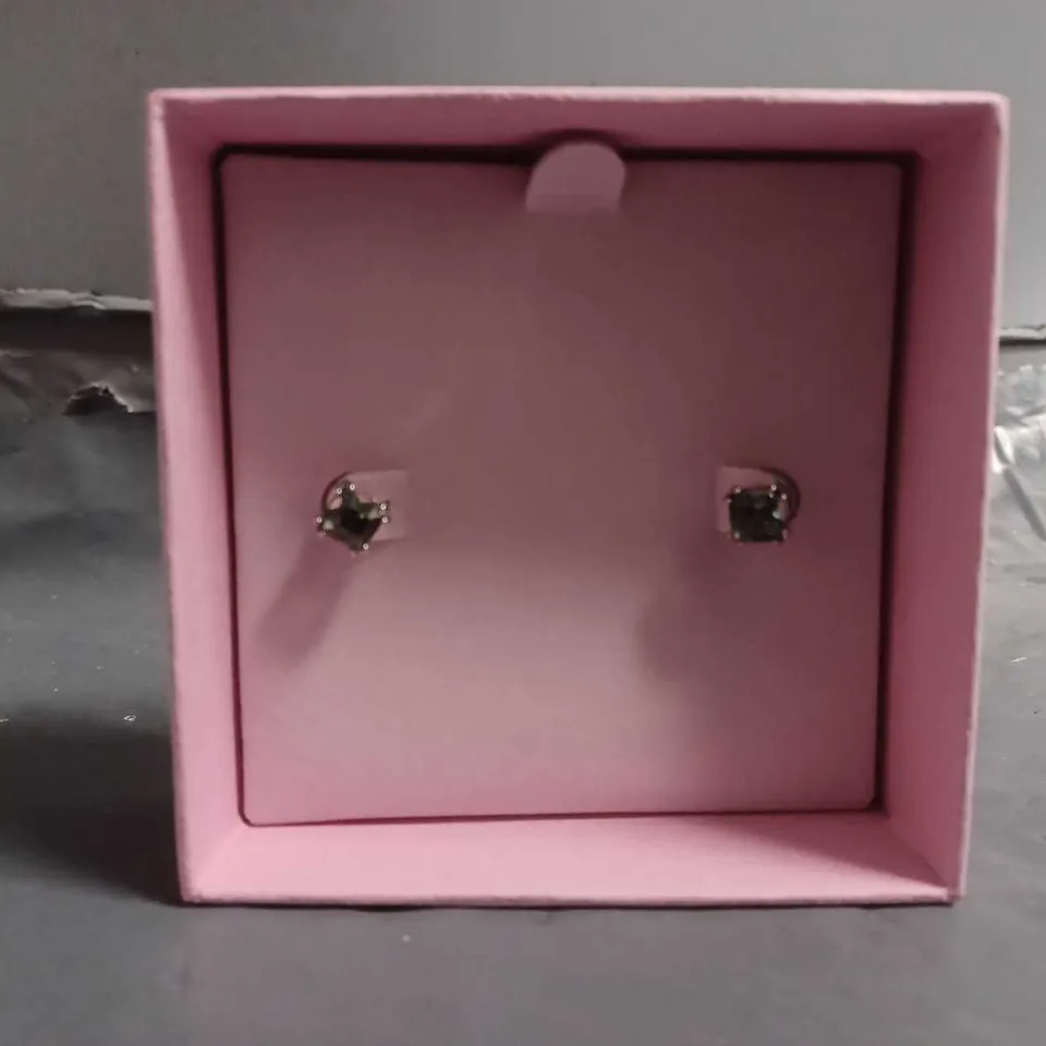 BOXED SWAROVSKI BLACK CRYSTAL MILLENIA STUD EARRINGS 