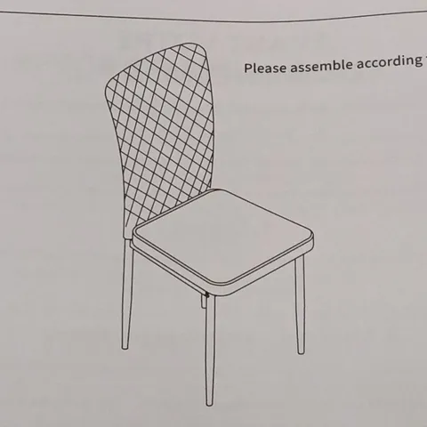 BOXED DINING CHAIRS (SET OF 4) - GREY (1 BOX)