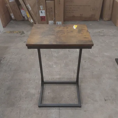 ALIZON PEDESTAL END TABLE TABLE TOP COLOUR: BROWN