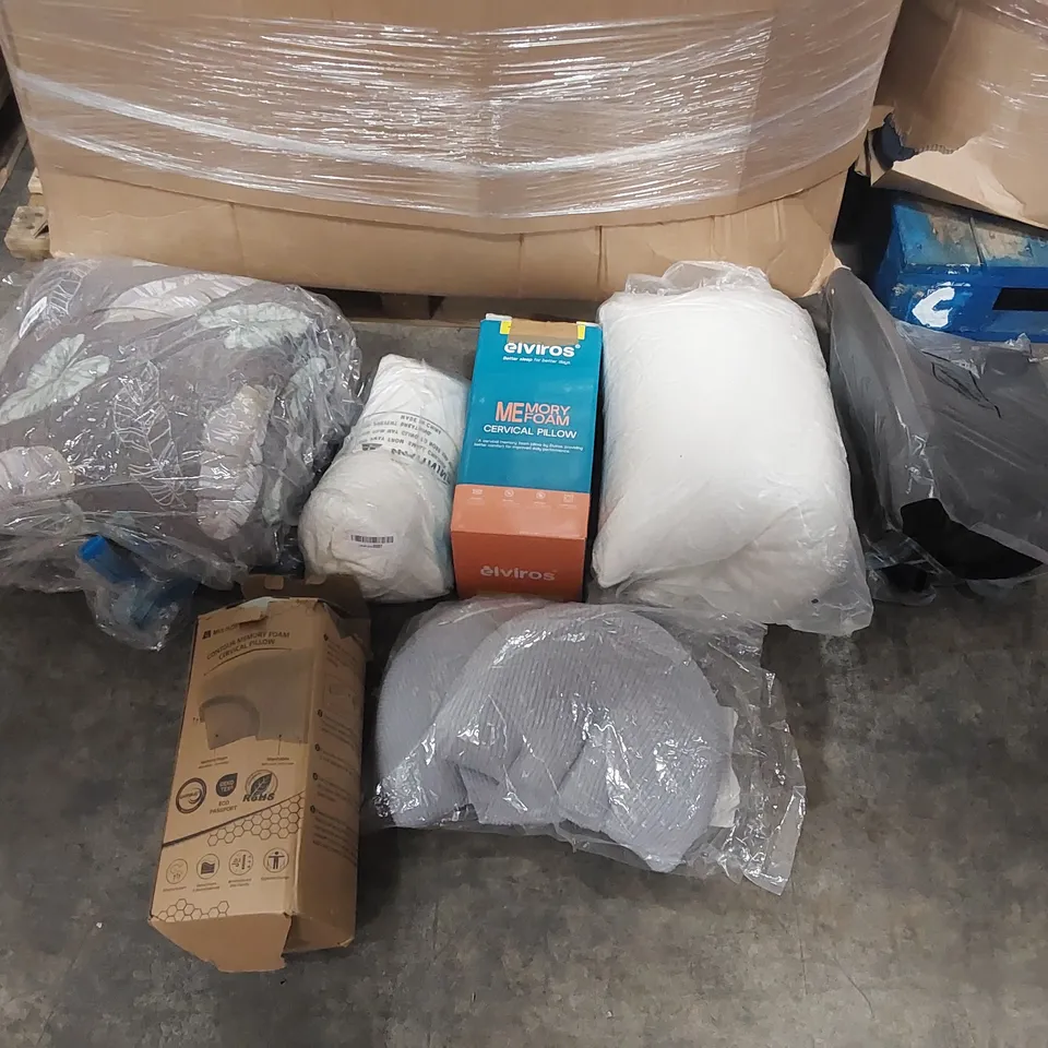 PALLET OF ASSORTED PILLOWS, CUSHIONS AND RELATED PRODUCTS ECT