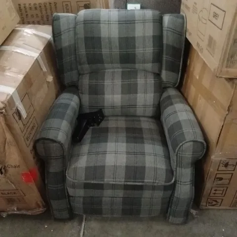 DESIGNER PUSH-BACK RECLINER ARMCHAIR